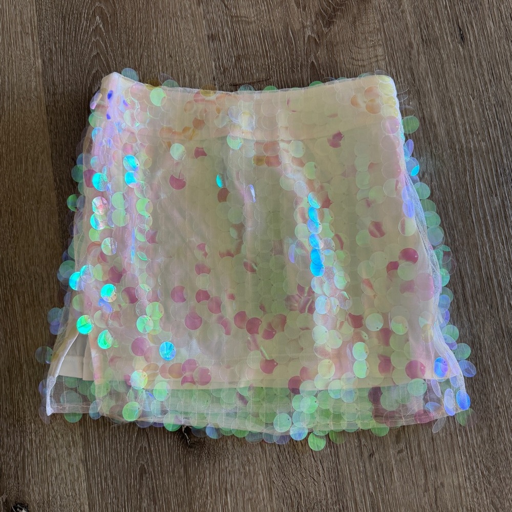 NWT Dolls Kill ridescent Sequin Fabric
